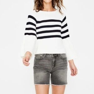 Boden The Salcombe Short Gray Denim Stretch 6" Shorts - Women's Size 4